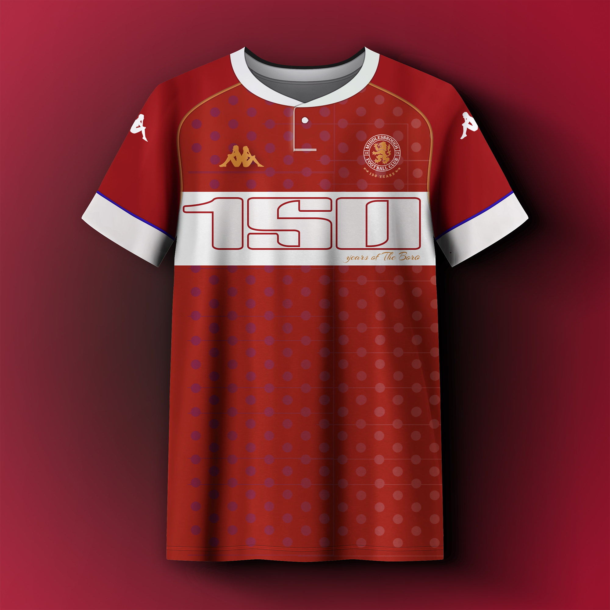 Middlesborough 150th anniversary celebration shirt