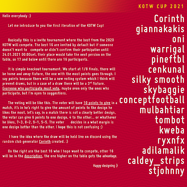 KOTW CUP 2021