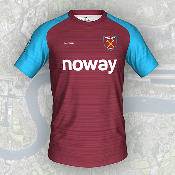 West Ham x Paul Smith Signature Players Home shirt