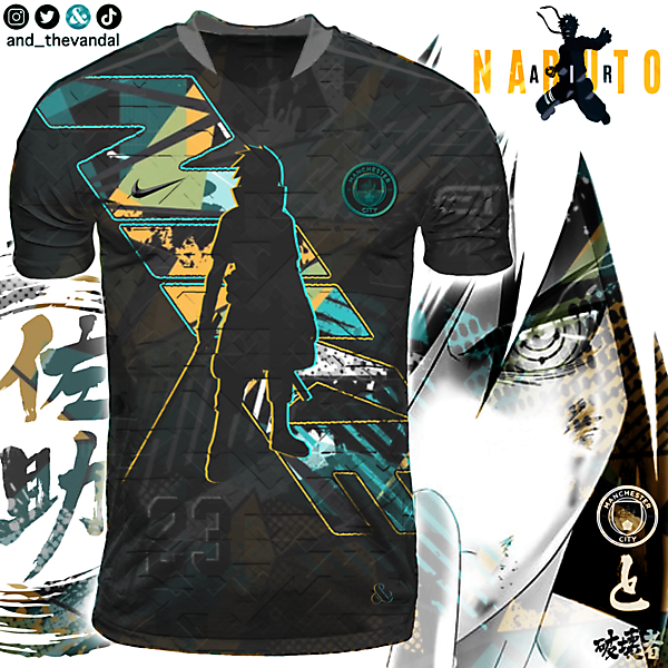 “Sasuke” Manchester City FC • Nike x Naruto Concept