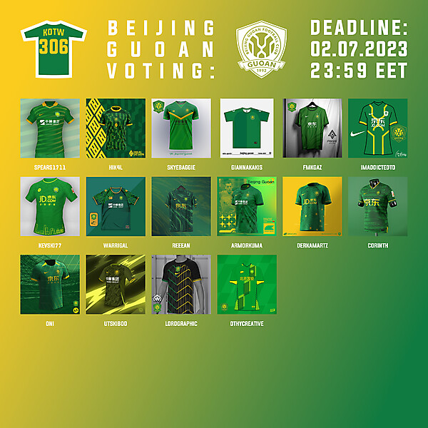KOTW 306 - VOTING PHASE - BEIJING GUOAN