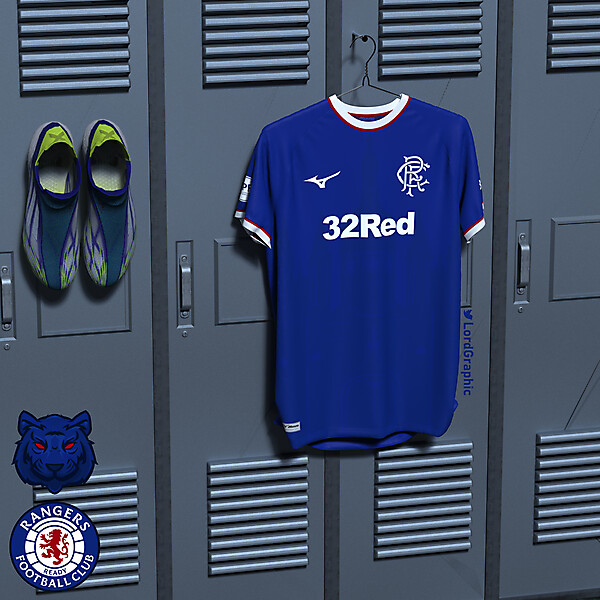 Glasgow Rangers x Mizuno | Home concept jersey design