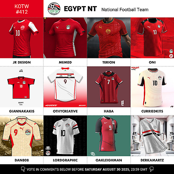 KOTW 412 - VOTING - EGYPT NT