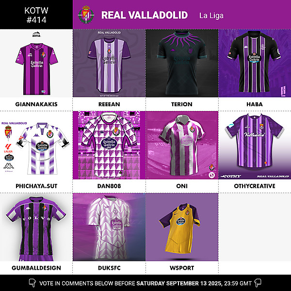 KOTW 414 - VOTING - REAL VALLADOLID