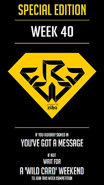 CRCW - WEEK 40 - ??? (WAIT TILL WEEKEND FOR A 'WILD CARD' FOR W40)