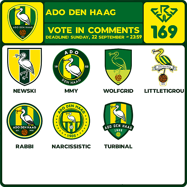CRCW 169 VOTING - ADO DEN HAAG