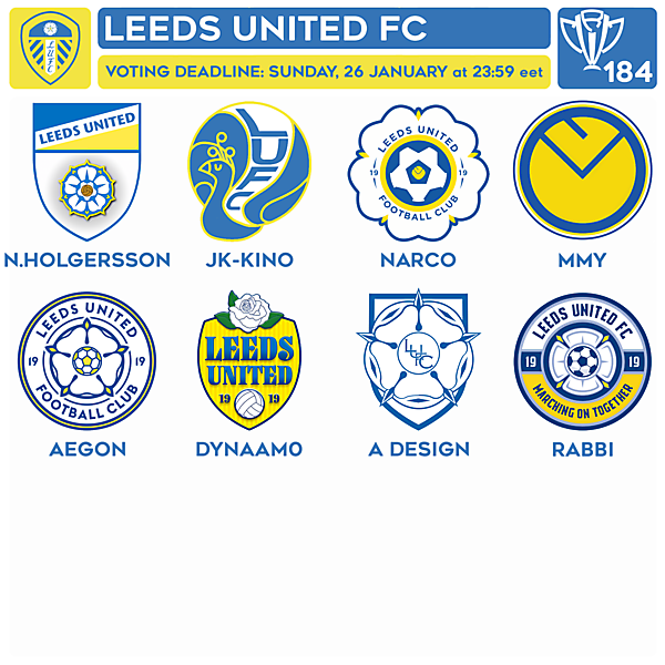 CRCW 184 VOTING - LEEDS UNITED FC