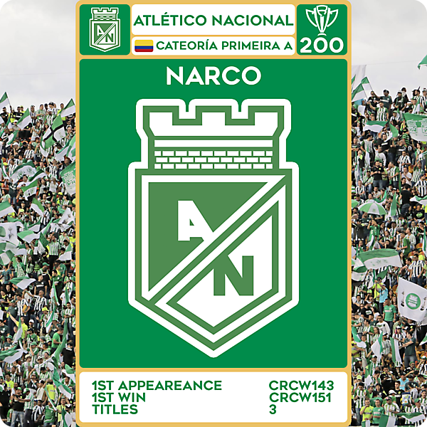 CRCW 200 - SPECIAL EDITION - ATLÉTICO NACIONAL - NARCO