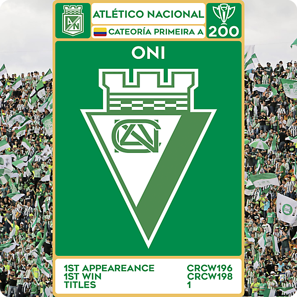 CRCW 200 - SPECIAL EDITION - ATLÉTICO NACIONAL - ONI