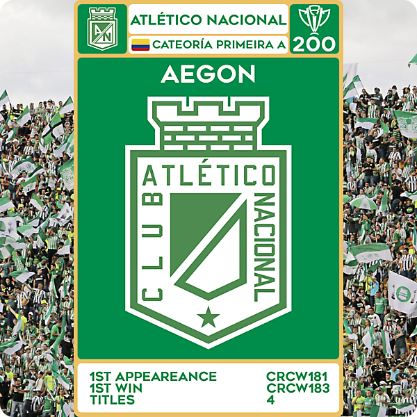 CRCW 200 - SPECIAL EDITION - ATLÉTICO NACIONAL - AEGON