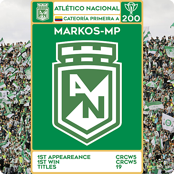 CRCW 200 - SPECIAL EDITION - ATLÉTICO NACIONAL - MARKOS-MP