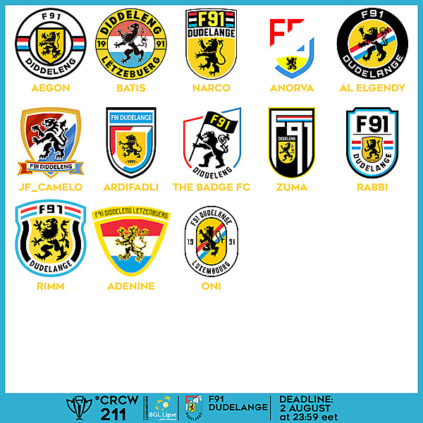 CRCW 211 VOTING - F91 DUDELANGE