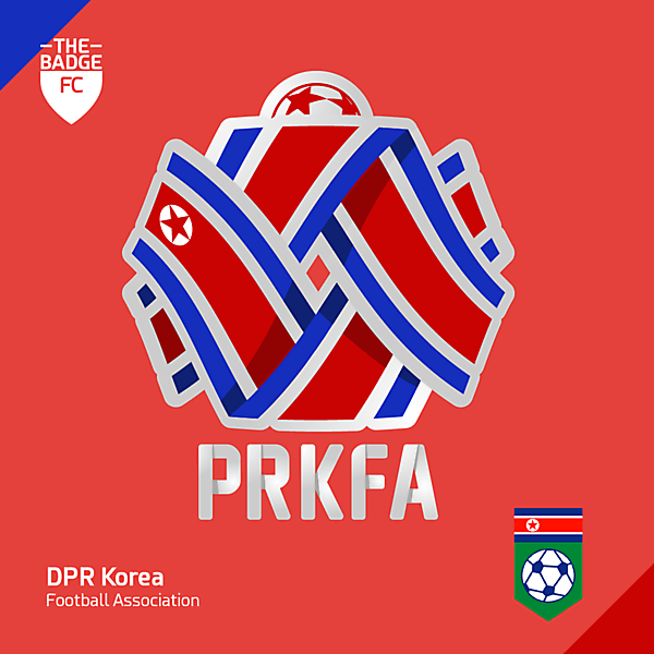 DPR Korea Footbaal Association Badge Redesign Concept by @thebadgefc - CRCW 214