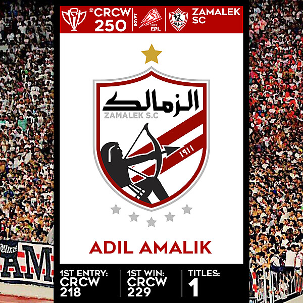CRCW SPECIAL EDITION 250 - ZAMALEK SC - ADILAMALIK