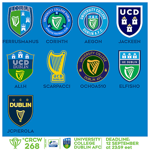 CRCW 268 - VOTING - UNIVERSITY COLLEGE DUBLIN AFC