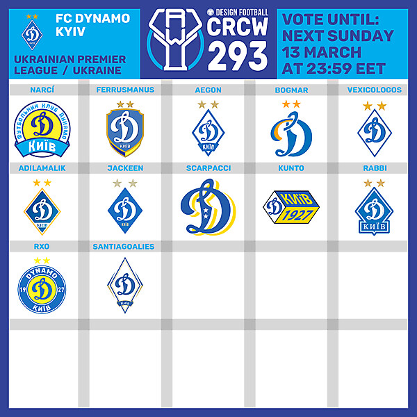 CRCW 293 - VOTING PHASE - FC DYNAMO KYIV