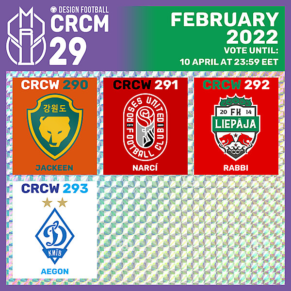 CRCM 29 - VOTING PHASE - FEBRUARY 2022