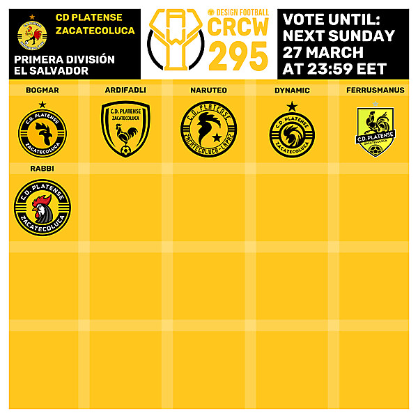 CRCW 295 - VOTING PHASE - CD PLATENSE ZACATECOLUCA