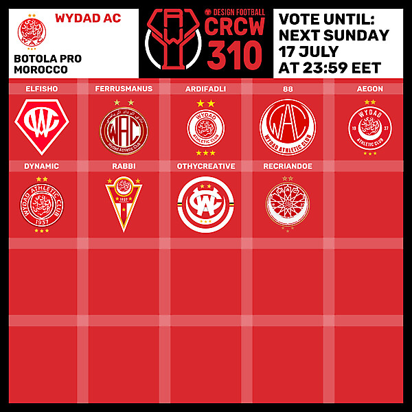 CRCW 310 - VOTING PHASE - WYDAD AC