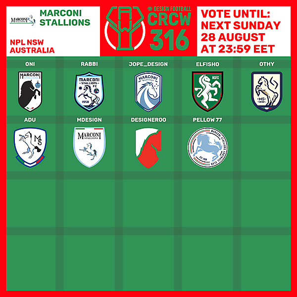 CRCW 316 - VOTING PHASE - MARCONI STALLIONS