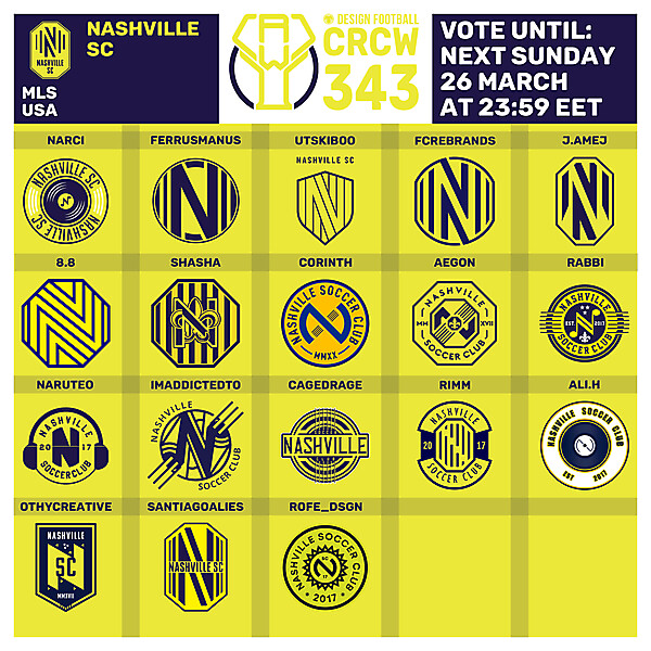 CRCW 343 - VOTING PHASE - NASHVILLE SC