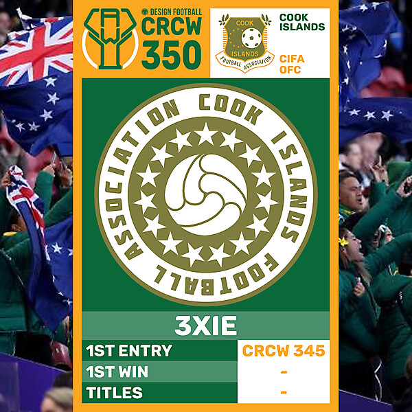 CRCW 350 - ANNIVERSARY EDITION - COOK ISLANDS - 3XIE