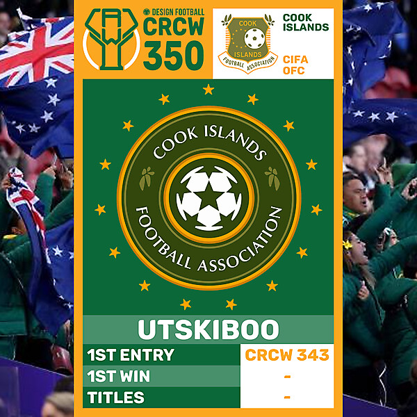 CRCW 350 - ANNIVERSARY EDITION - COOK ISLANDS - UTSKIBOO