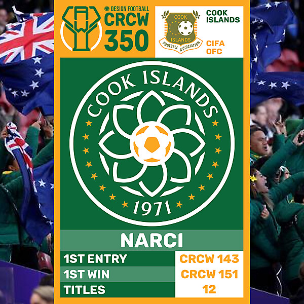 CRCW 350 - ANNIVERSARY EDITION - COOK ISLANDS - NARCI