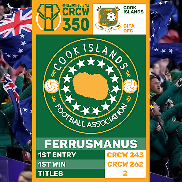 CRCW 350 - ANNIVERSARY EDITION - COOK ISLANDS - FERRUSMANUS