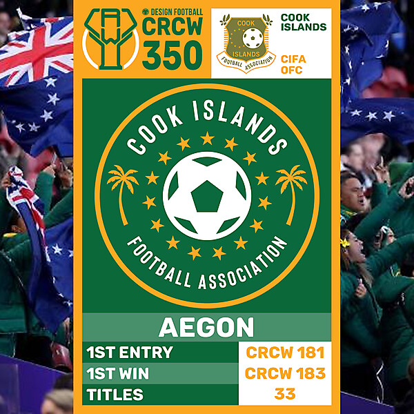 CRCW 350 - ANNIVERSARY EDITION - COOK ISLANDS - AEGON