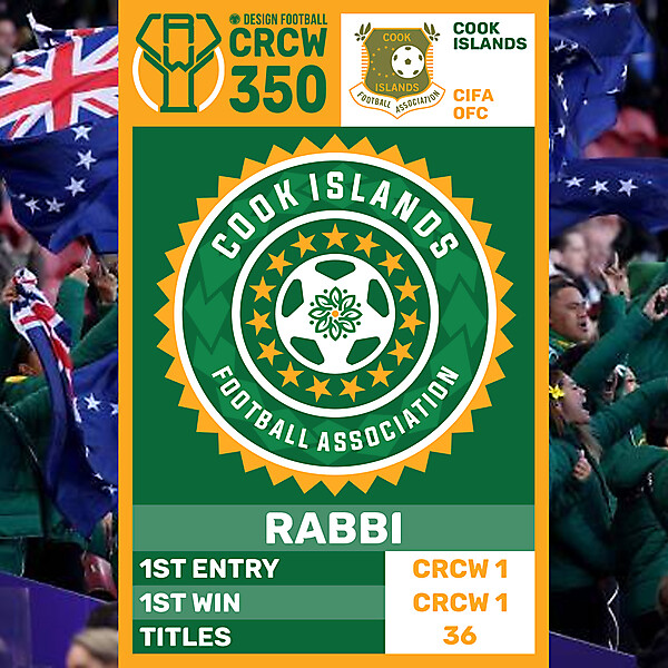 CRCW 350 - ANNIVERSARY EDITION - COOK ISLANDS - RABBI