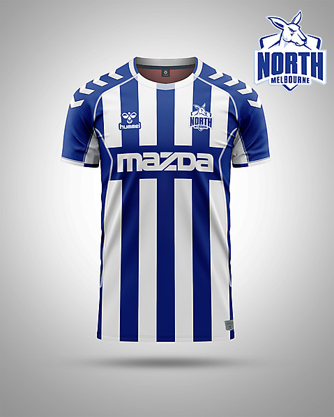 North Melbourne AFL as a soccer kit