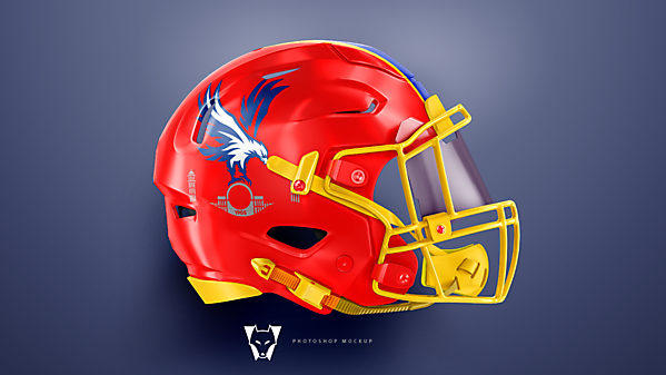 Crystal Palace FC - NFL helmet