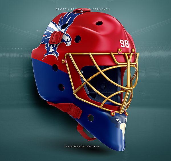 Crystal Palace nhl goaltender mask