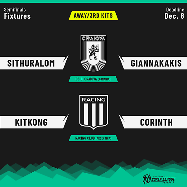 DFSL3 | Semifinals | Fixtures