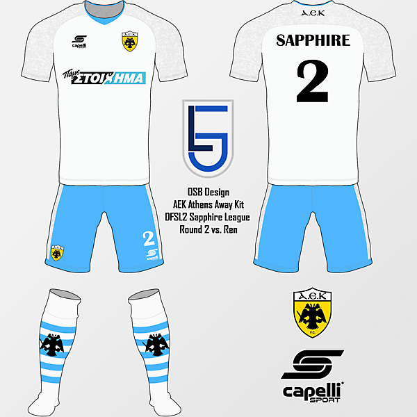 AEK Athens Away Kit - Sapphire R2