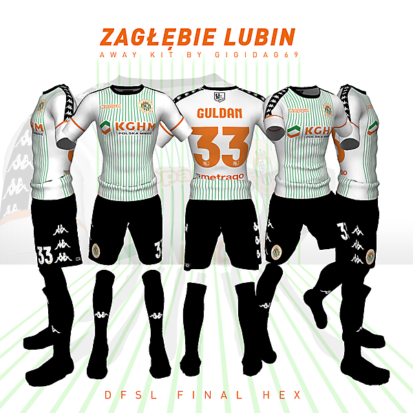 Zagłębie Lubin away kit