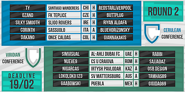 DFSL Round 2 Fixtures