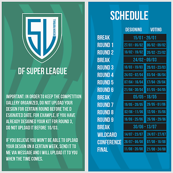 DFSL Schedule [REVISED]
