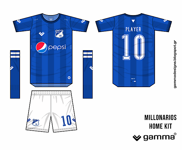 Millonarios fc home kit