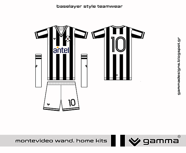 montevideo wanderers home kit