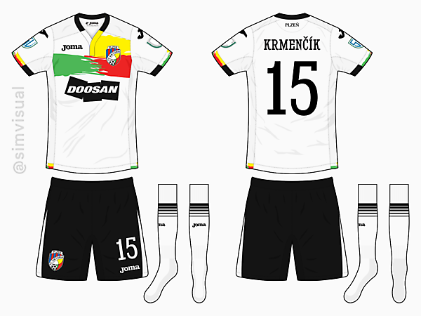 Viktoria Plzen Away Kit - Joma
