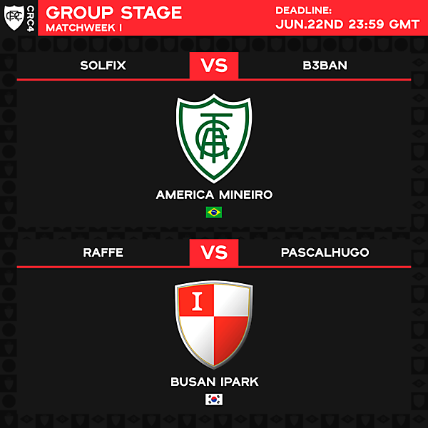 Group D - Matchweek 1