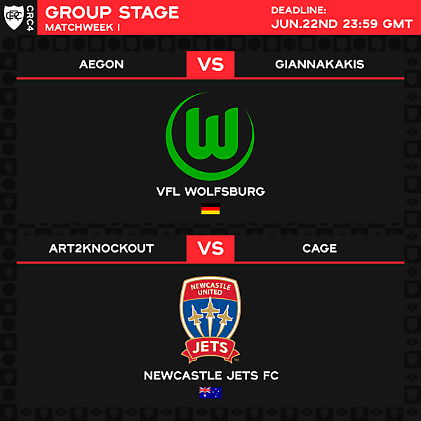 Group E - Matchweek 1