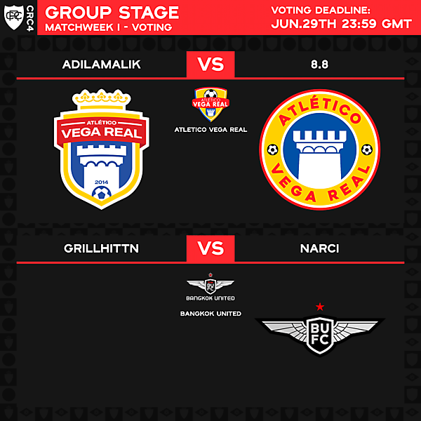 Group B - Matchweek 1 - Voting