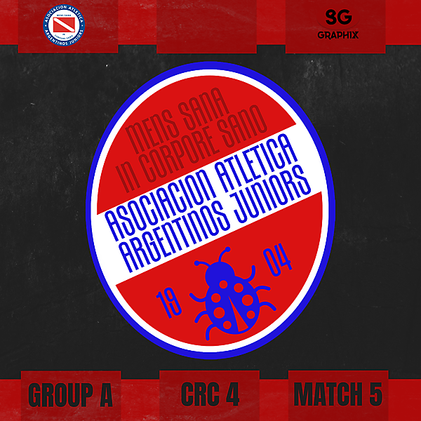 Asociación Atlética Argentinos Juniors Crest Redesign | CRC 4 Matchday 5