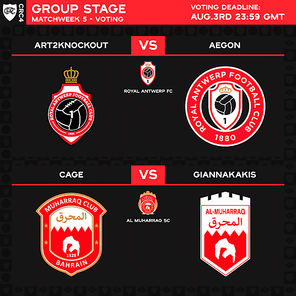 Group E - Matchweek 5 - Voting