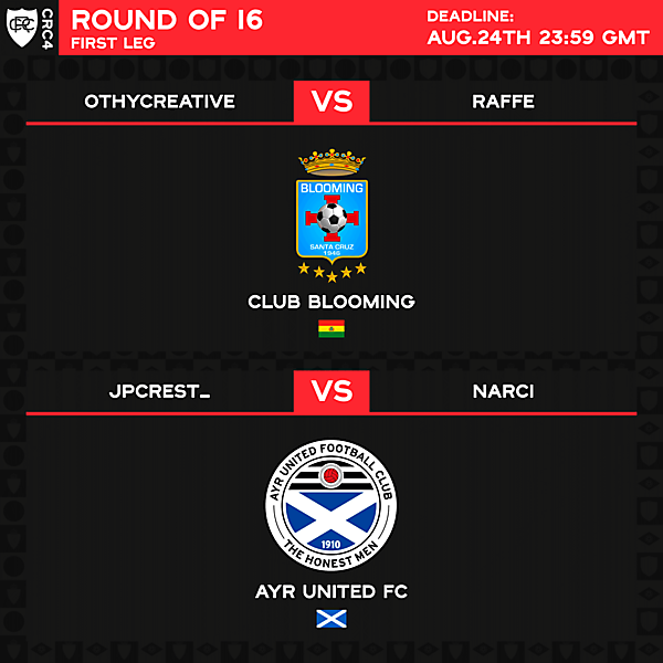 Round of 16 - 1st leg