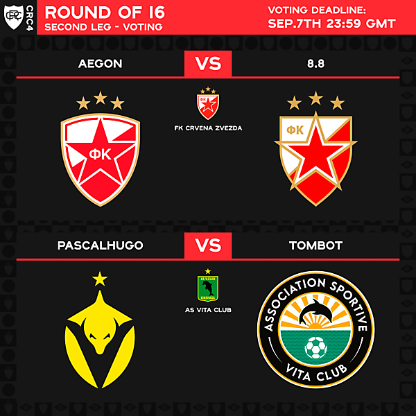 Round of 16 - 2nd leg - Voting
