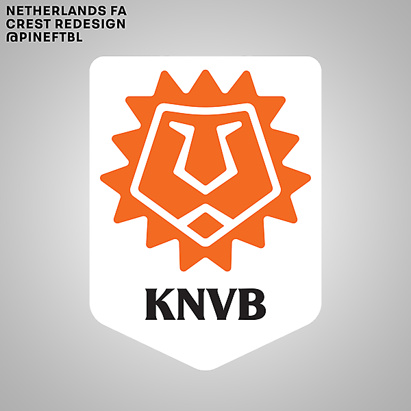 Netherlands FA Crest Redesign